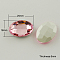 Glass Pointed Back Rhinestone, Back Plated, Faceted, Oval, Flamingo, 18x25x6mm