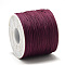 Polyester Cords, Dark Red, 0.5~0.6mm, about 131.23~142.16 yards(120~130m)/roll