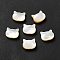 Natural White Shell Beads, Cat, White, 8.5x10.5x4mm, Hole: 1mm