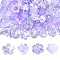 DIY Flower Plastic & Acrylic Beads Jewelry Making Finding Kit, Lilac, 7~11x9.5~11.5x4~8.5mm, Hole: 1~1.4mm, 100Pcs/set