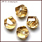 K9 Glass, Imitation Austrian Crystal Beads, Grade AAA, Faceted, Polygon, Gold, 8mm, Hole: 0.9~1mm