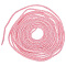 10 Yards PVC Tubular Synthetic Rubber Cord, Hollow Pipe, with Paillette, Pearl Pink, 5mm, Hole: 1.6mm