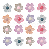 30Pcs 6 Colors Transparent Resin Cabochons RESI-CJ0001-239-1