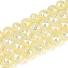 Anti-Tarnish Electroplate Glass Beads Strands GLAA-N064-6mm-06-1