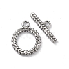 Non-Tarnish 304 Stainless Steel Ring Toggle Clasps STAS-A092-09A-P-1