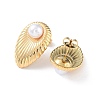 304 Stainless Steel Teardrop Stud Earrings EJEW-H115-33G-2