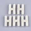 Handmade ABS Plastic Imitation Pearl Woven Beads FIND-T039-18-H-1