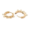 Ion Plating(IP) 304 Stainless Steel Hoop Earring Findings LS-STAS-D183-01G-2