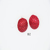 Alloy Rhinestone Half Round Stud Earrings FS-WGCEA49-04-1