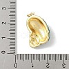 Brass Enamel Pendants KK-B148-01G-02-3