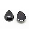 Natural Black Stone Cabochons G-R417-10x14-46-2