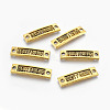 Tibetan Style Links connectors for Friendship TIBE-4270-AG-LF-2
