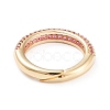 Adjustable Brass Micro Pave Cubic Zirconia Cuff Rings RJEW-L098-007C-G-3