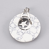 Synthetic Howlite Pendants KK-F751-F19-1-3