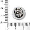 304 Stainless Steel Flat Round Brooch Brooch Base Settings LS-STAS-S172-10A-P-3