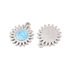 304 Stainless Steel Enamel Pendants STAS-K293-30P-01-2
