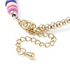 Alloy Enamel Shell Charm Bracelet BJEW-TA00086-5