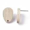 Cedarwood Stud Earring Findings MAK-N033-003-4