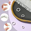 4Pcs 4 Styles 925 Sterling Silver Spring Gate Rings STER-SC0001-51-3