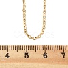 Ion Plating(IP) 304 Stainless Steel Cable Chain Necklace STAS-T040-PJ205-60-2