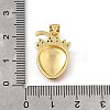 Brass Micro Pave Cubic Zirconia Pendants KK-Q066-29G-3