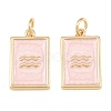Brass Enamel Pendants KK-CBA62C2-01C-2