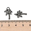Brass Micro Pave Cubic Zirconia Pendants ZIRC-K070-38B-3