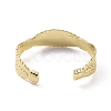 Brass Twist Rope Open Cuff Bangle for Women BJEW-F445-08G-3