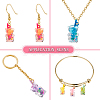 35Pcs 7 Colors Transparent Resin Pendants RESI-CJ0002-10-6