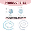 2Strands 2 Colors Anti-Tarnish Electroplate Glass Beads Strands GLAA-TA0003-78-4