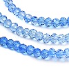 Transparent Painted Glass Beads Strands X-DGLA-A034-T1mm-A01-4