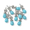 Alloy Rhinestone Pendants PALLOY-P313-06AS-1