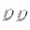304 Stainless Steel Leverback Earring Findings STAS-N092-141-1