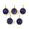Natural Dyed Agate Pendants KK-A257-20G-3