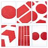 4 Sheet 4 Color Waterproof Plastic Reflective Sticker DIY-GF0004-88-4