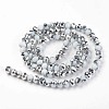 Electroplate Opaque Glass Beads Strands EGLA-A034-P3mm-M15-2