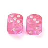 Spray Printed Transparent Acrylic Beads AC-CBA40CF-01G-1