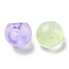 Plating Iridescent Luminous Acrylic Beads OACR-R256-04-2