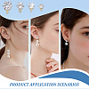 925 Sterling Silver Micro Pave Cubic Zirconia Stud Earring Findings STER-AR0001-28-5