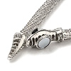 Alloy Popcorn Chain Necklaces NJEW-Z020-01A-P-4