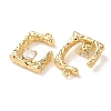 Brass Micro Pave Cubic Zirconia Pendants KK-A295-02B-G-2