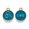 Alloy Enamel Pendants ENAM-S124-01B-05G-1