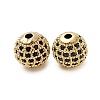 Rack Plating Brass Cubic Zirconia Beads ZIRC-S001-10mm-A01-01-1
