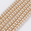 Eco-Friendly Glass Pearl Bead Strands X-HY-A008-6mm-RB019-1