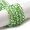 Electroplate Glass Beads Strands EGLA-D018-6x6mm-33-2
