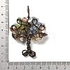 Natural Mixed Gemstone Chip Big Pendants G-F763-06R-4