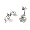 Brass Stud Earring Findings KK-M270-34P-2