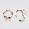 Brass Leveback Findings KK-T049-15G-NF-2