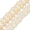 Transparent Spray Painted Glass Beads Strands GLAA-P066-01C-2