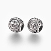 316 Surgical Stainless Steel European Beads STAS-P212-18P-12-2